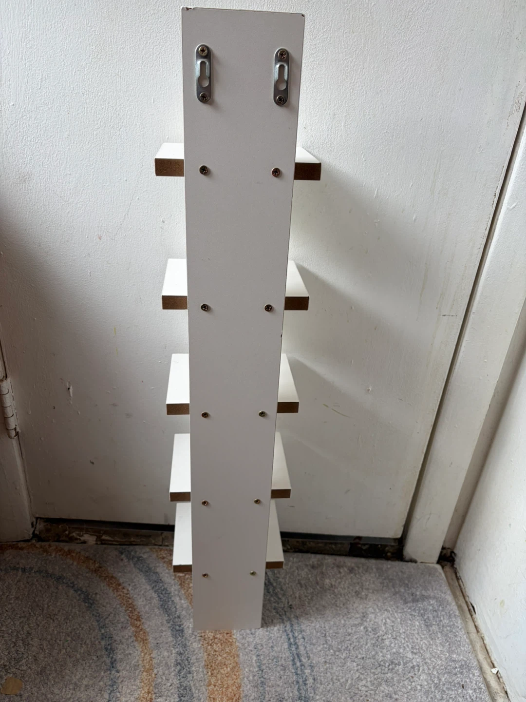 DANYA B White Wall Shelf Floating 5 Tier - photo 4