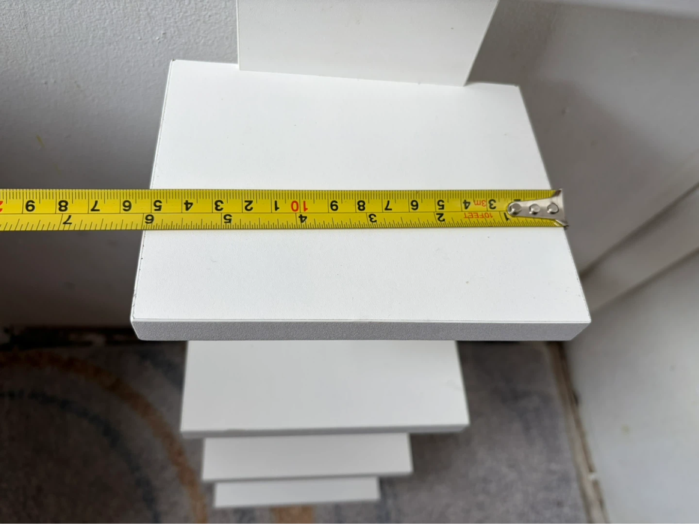 DANYA B White Wall Shelf Floating 5 Tier - photo 3