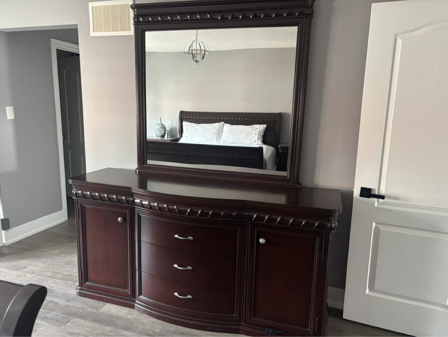 Dark Wood Bedroom Set - photo 3