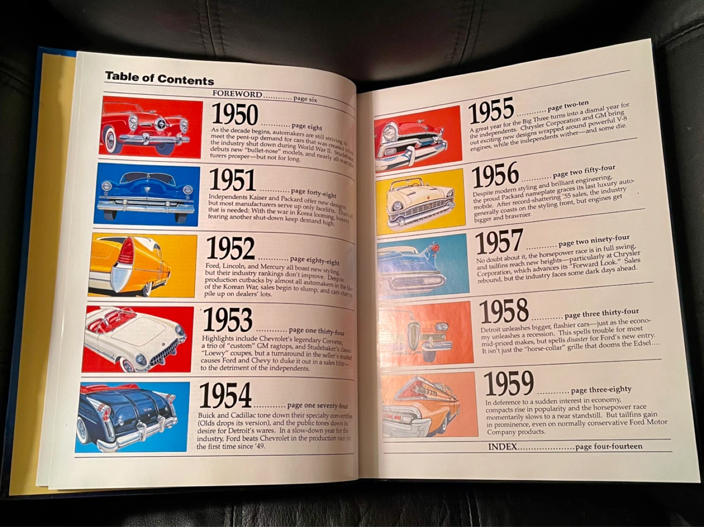 Cars of the Fabulous '50s Hardcover Book - photo 2