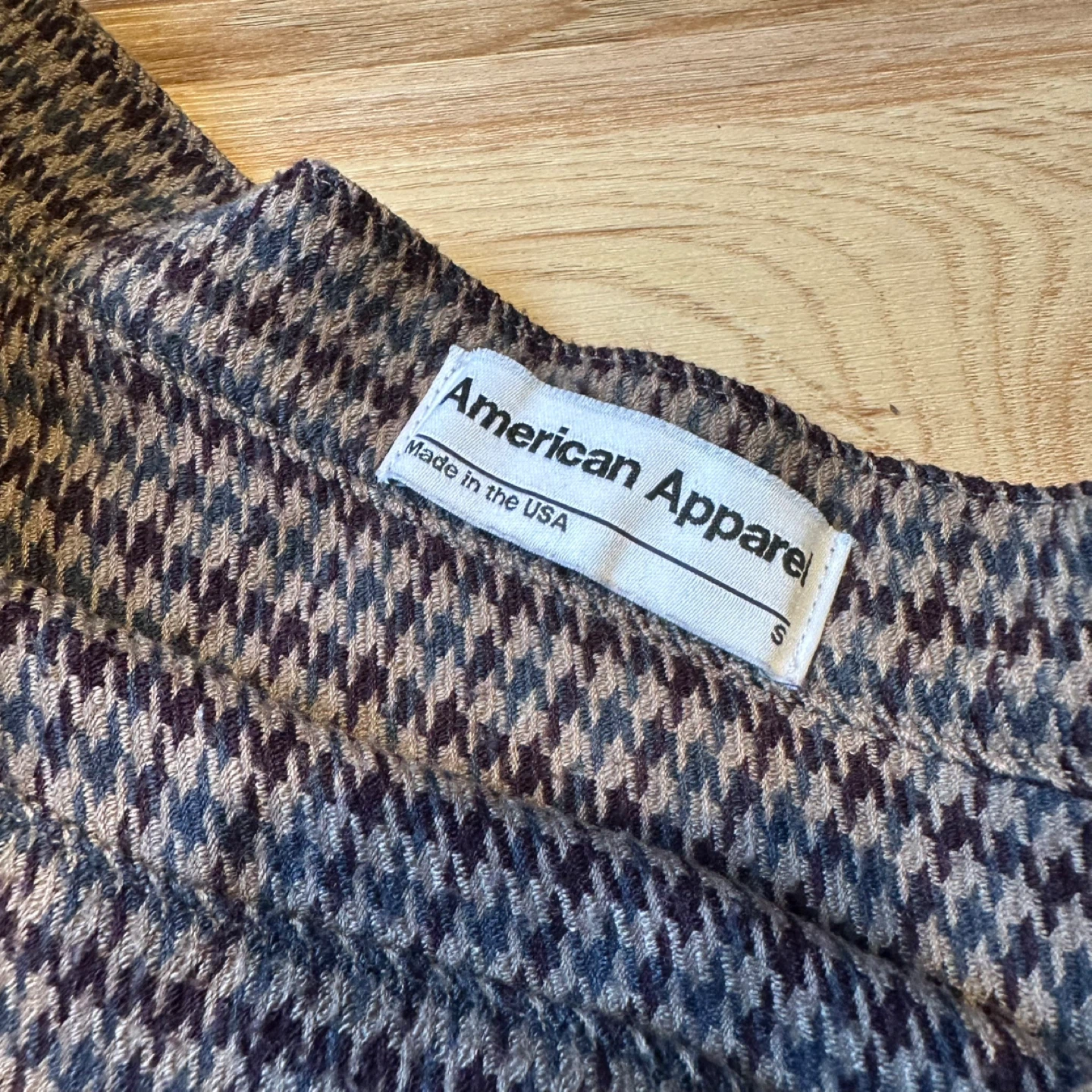 American Apparel Plaid Mini Skirt Size S - photo 3