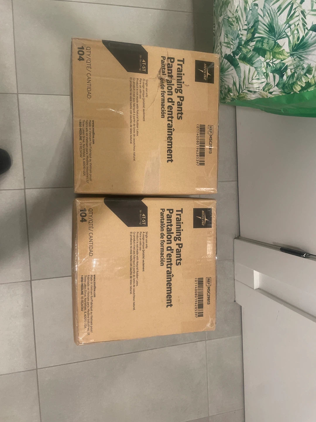 Medline Training Pants 4T-5T - 104 Count( 2 boxes unopened)