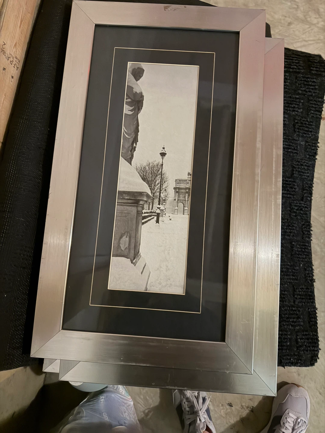 Set of 3 Silver Tone Picture Frames with Paris Scenes - photo 2