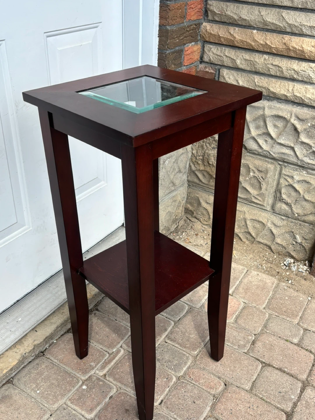 wood plant stand