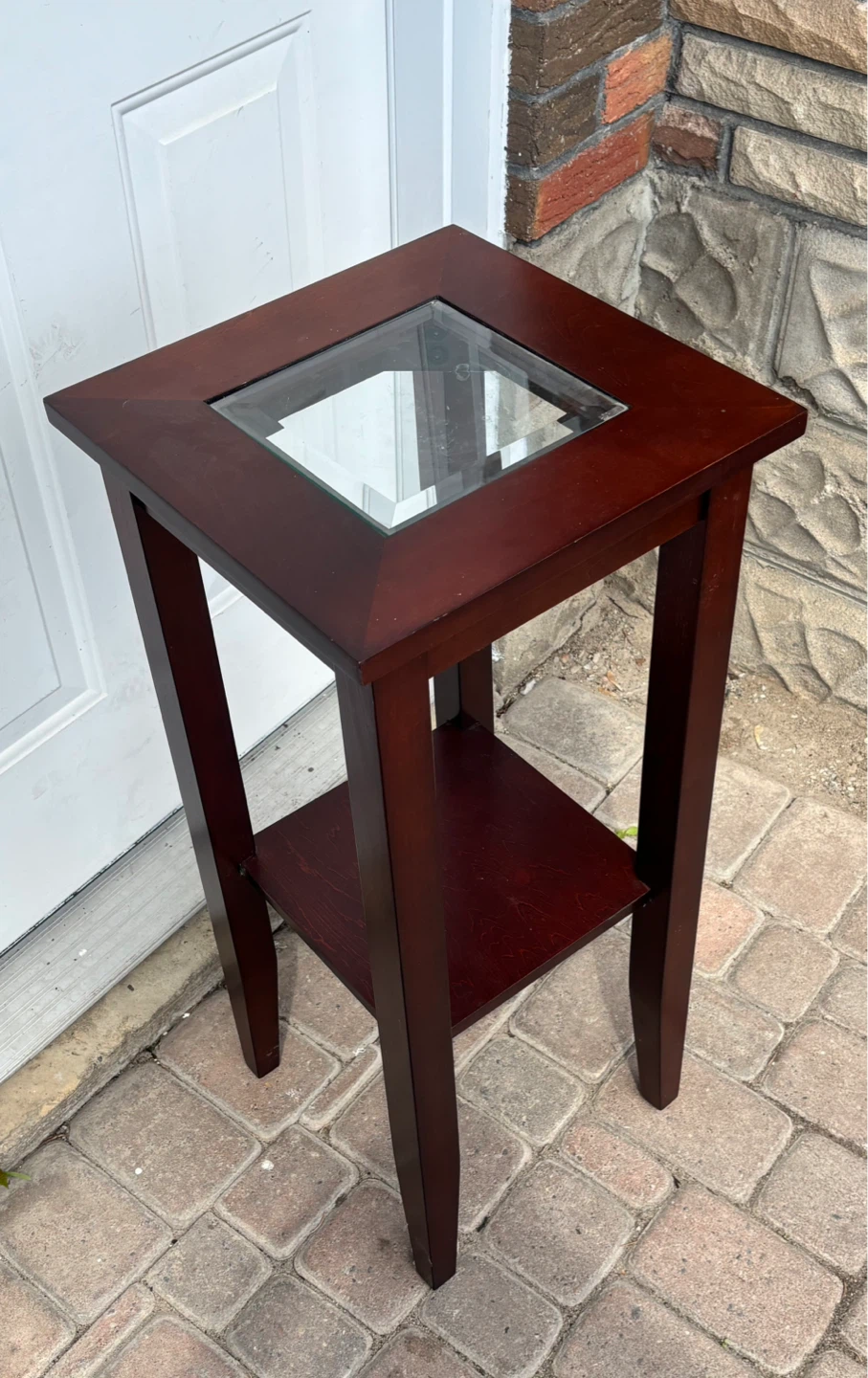 wood plant stand - photo 2