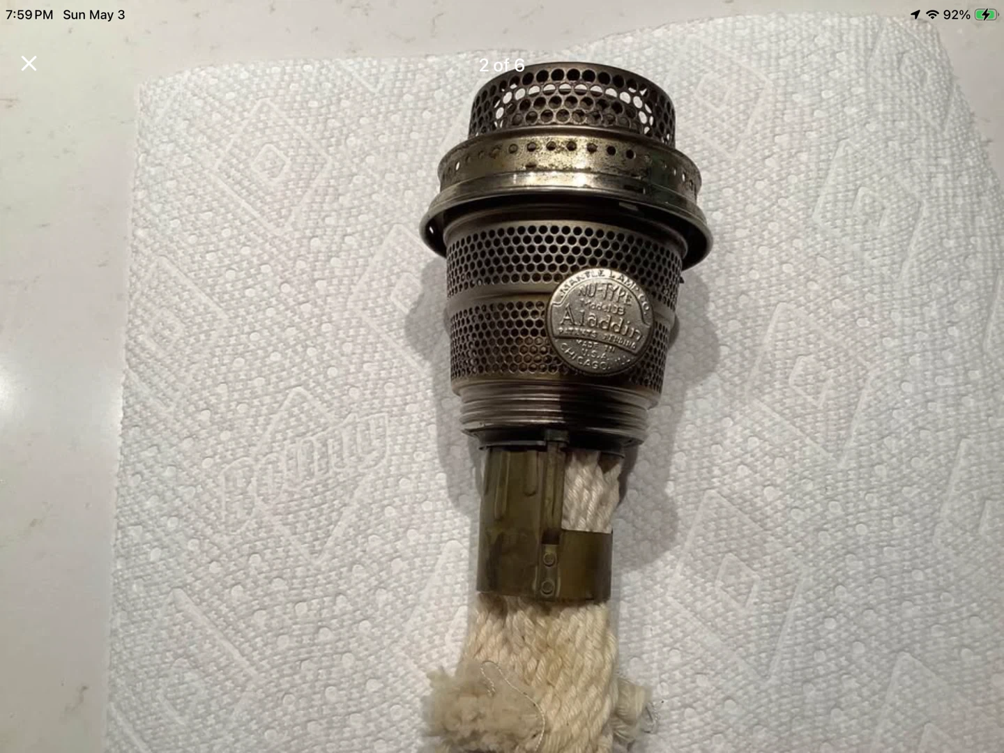 #1 Vt Aladdin Mantle Lamp Model B Burner 🐞