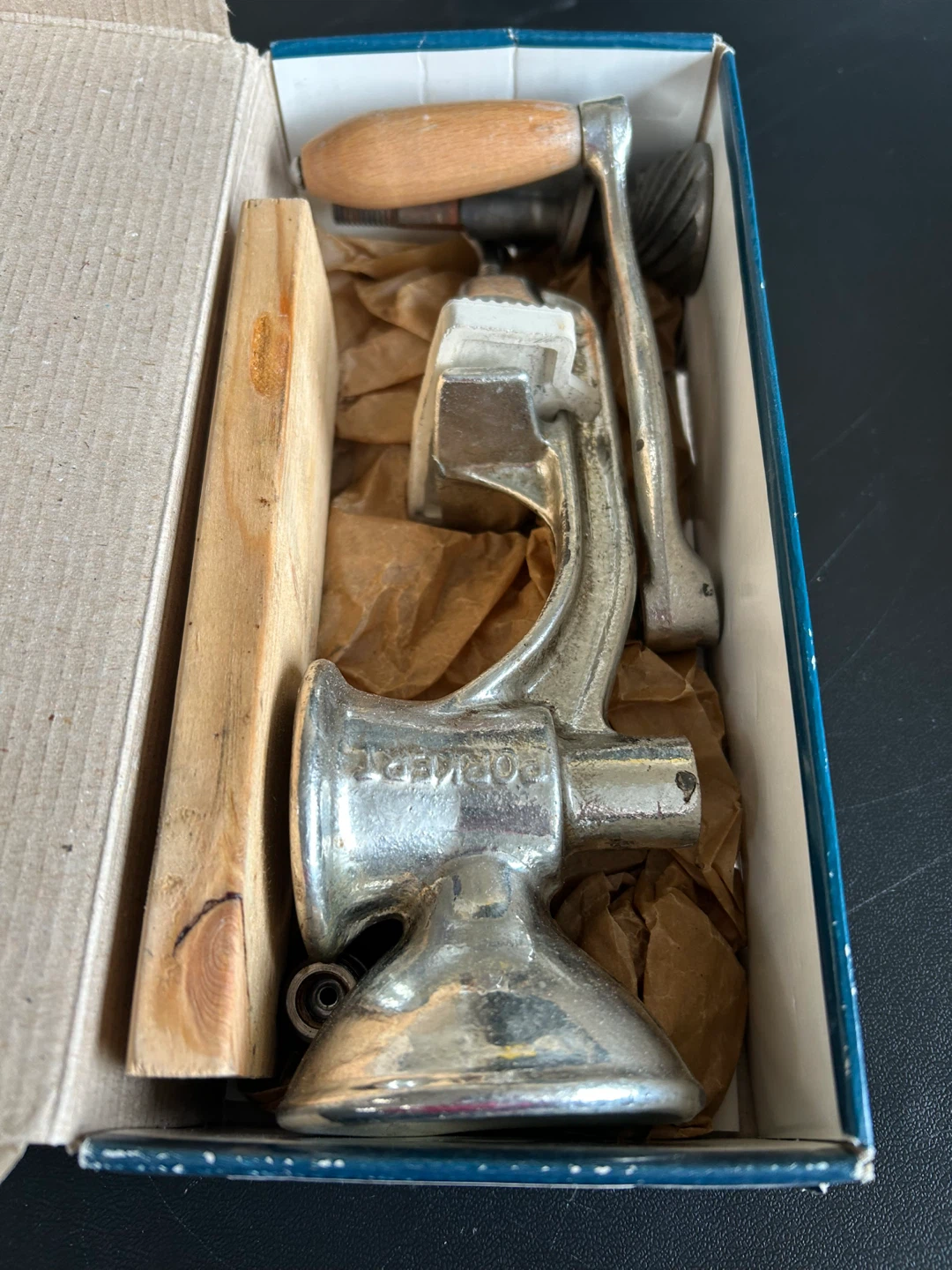 Porkert Poppy Seed Grinder MC6 - Metal with Wooden Handle