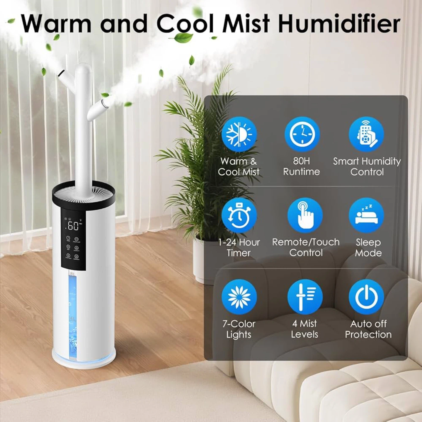 GloryAir HQ-JS902 Smart Humidity Control Humidifier - photo 2
