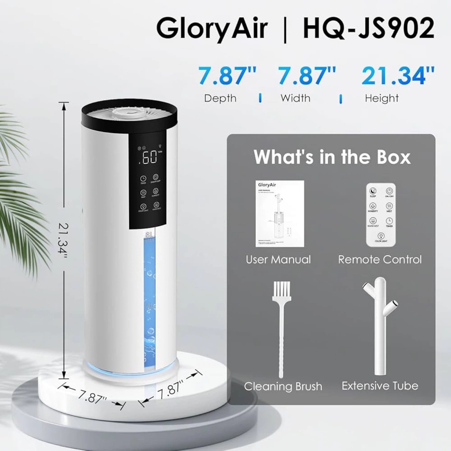 GloryAir HQ-JS902 Smart Humidity Control Humidifier - photo 3
