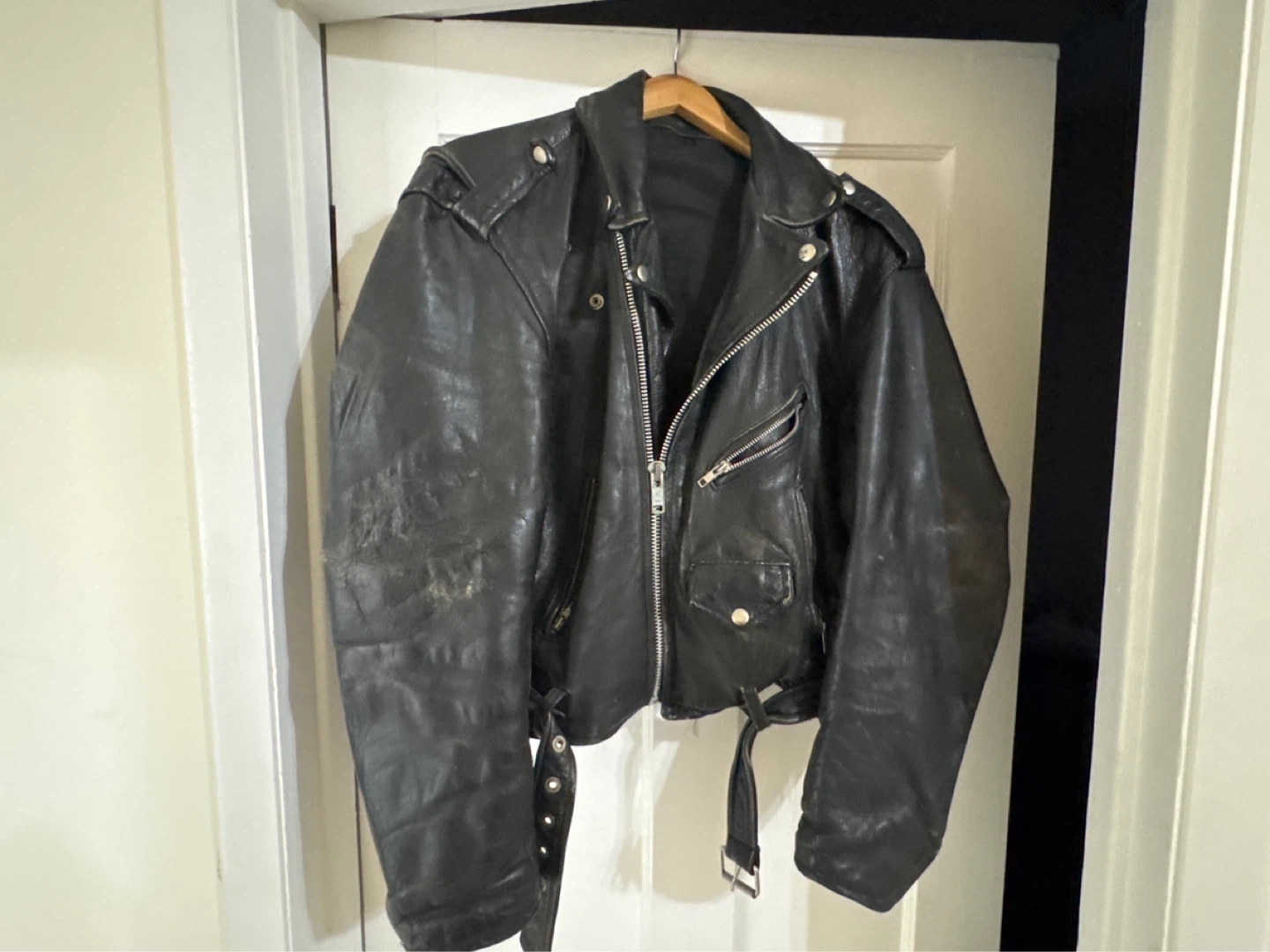Black Leather Motorcycle Jacket