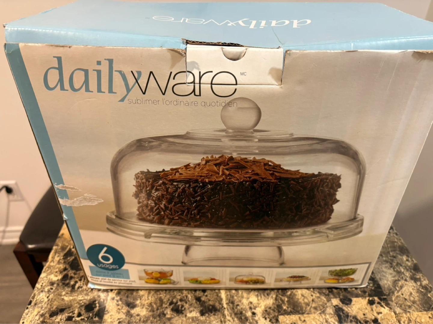 Dailyware Glass Cake Dome with Base