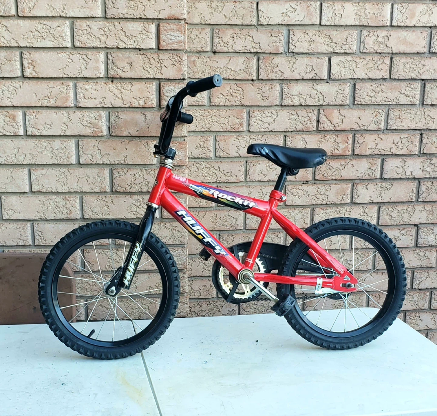 Kids' Red Huffy Rocky BMX Bike