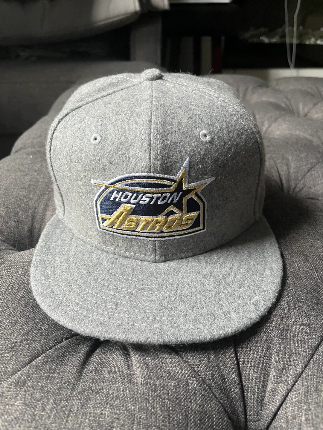 New Era Houston Astros Fitted Baseball Cap Size 7 1/4