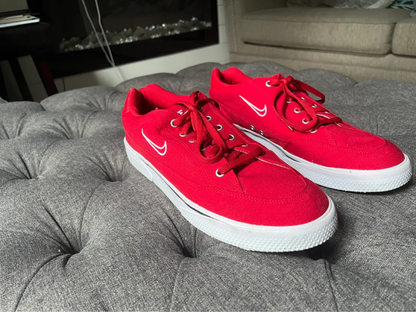 Nike Canvas Sneakers - Red - photo 2