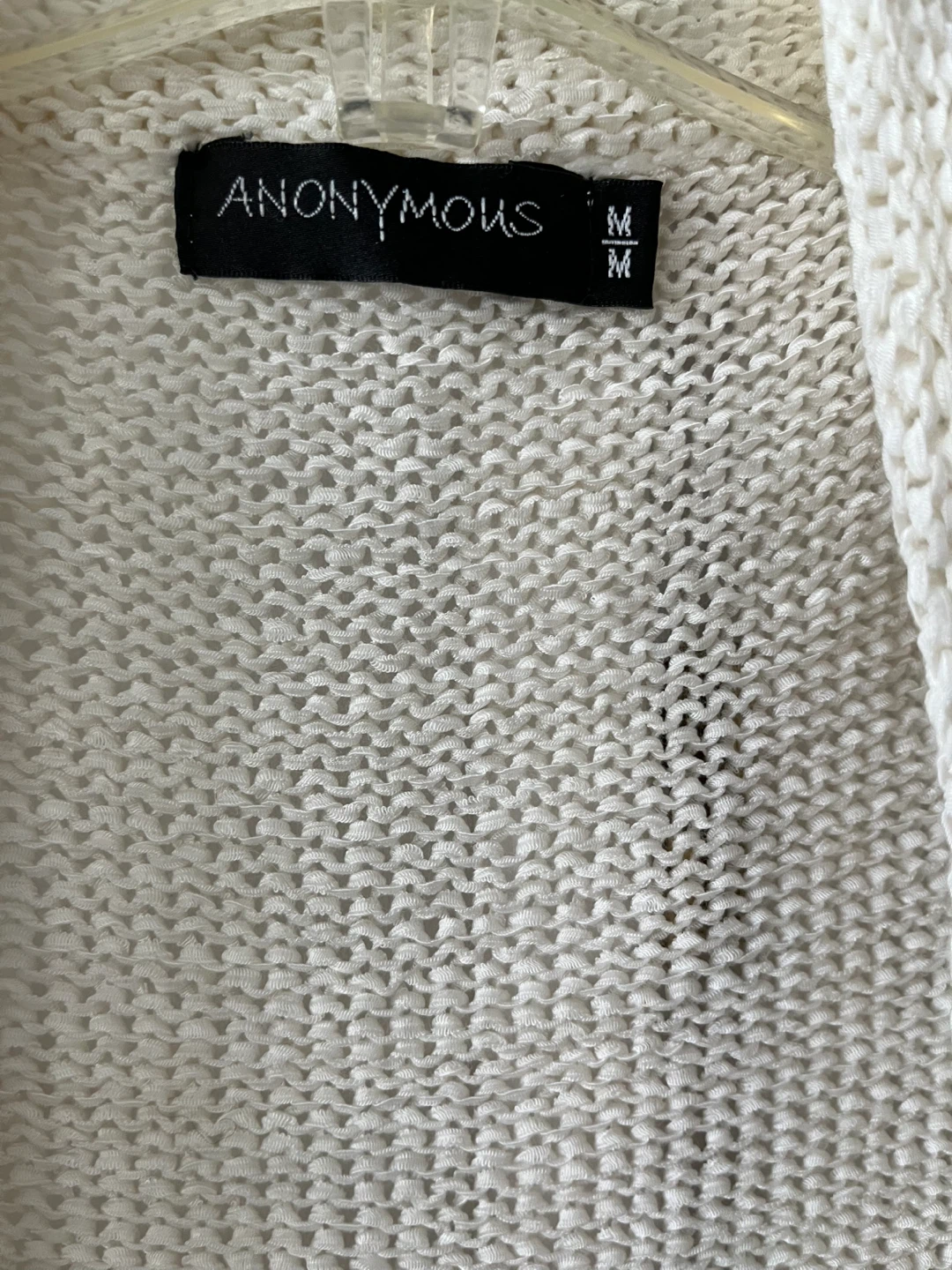 White Cardigan Sweater Size M - photo 4