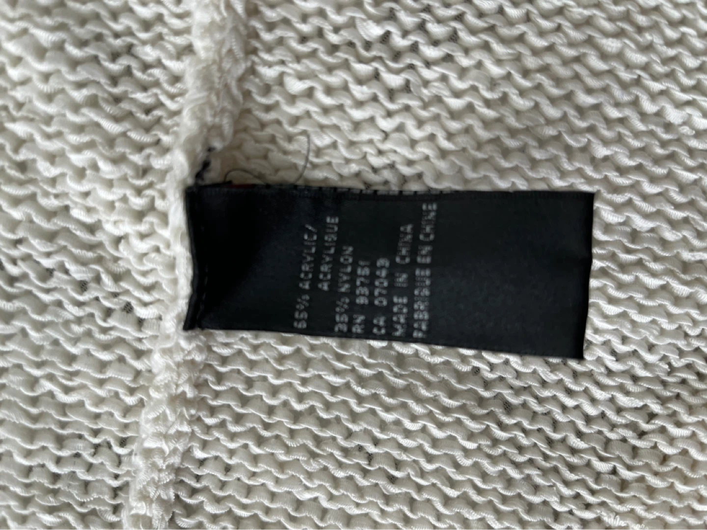 White Cardigan Sweater Size M - photo 5