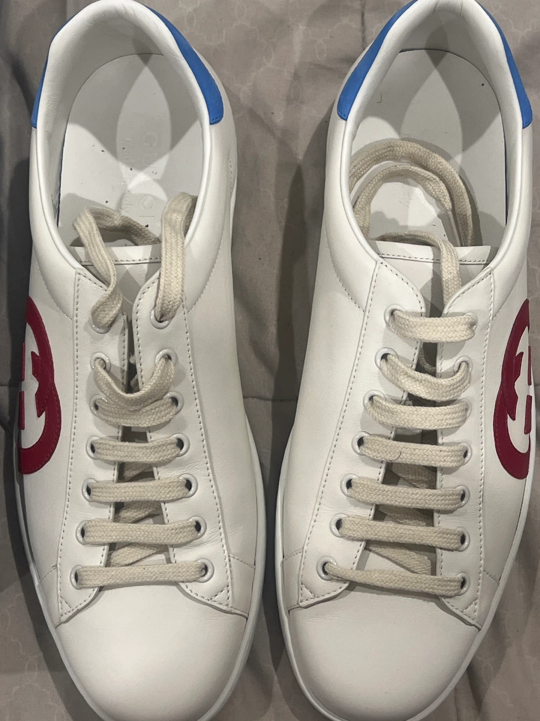 Gucci Miro Soft Street Sneaker G10 White Red Blue Leather - photo 3