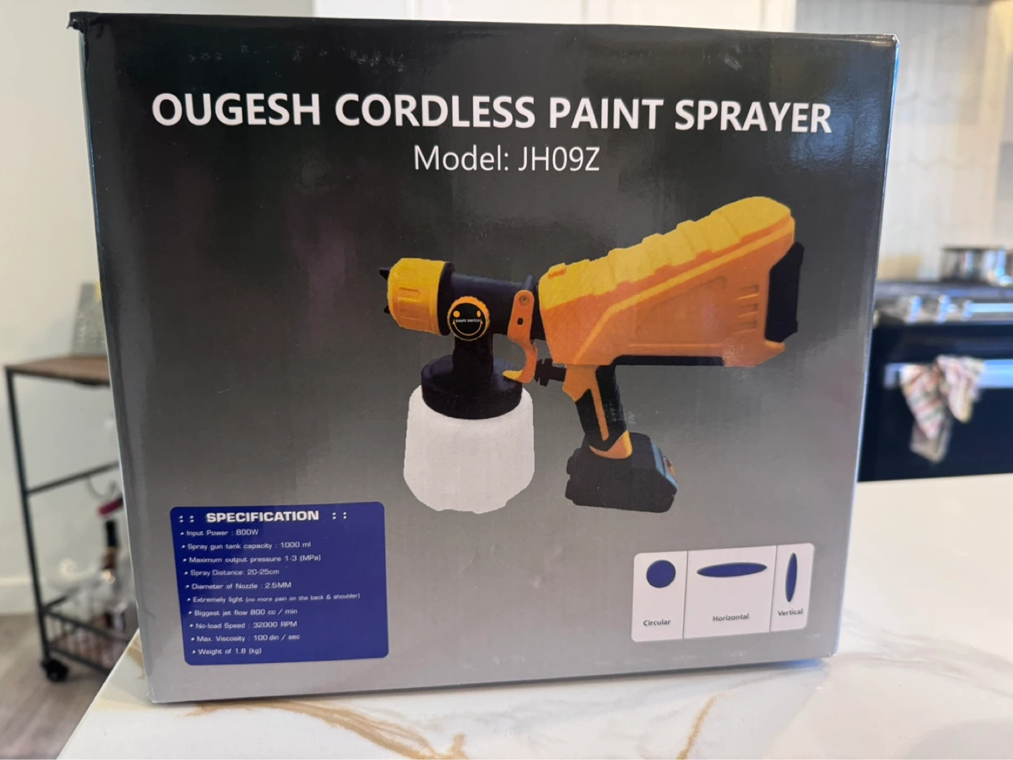 OUGESH Cordless Paint Sprayer Model JH09Z - photo 2