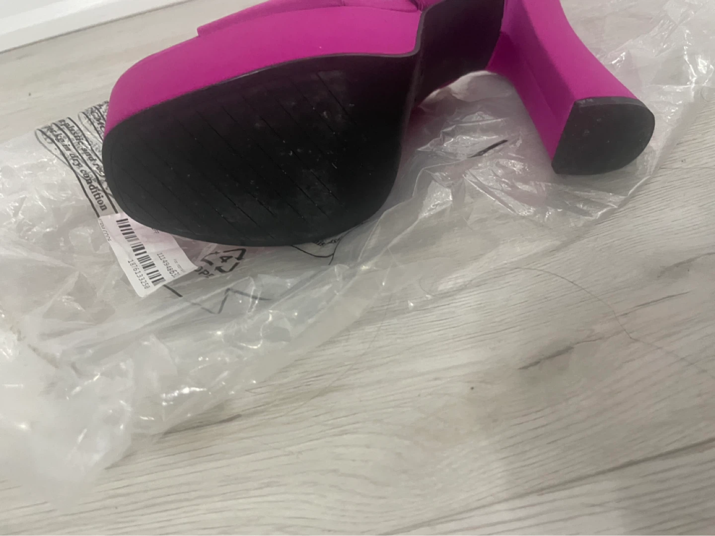 ZARA Fuchsia Platform Mules - Size 38 - photo 3
