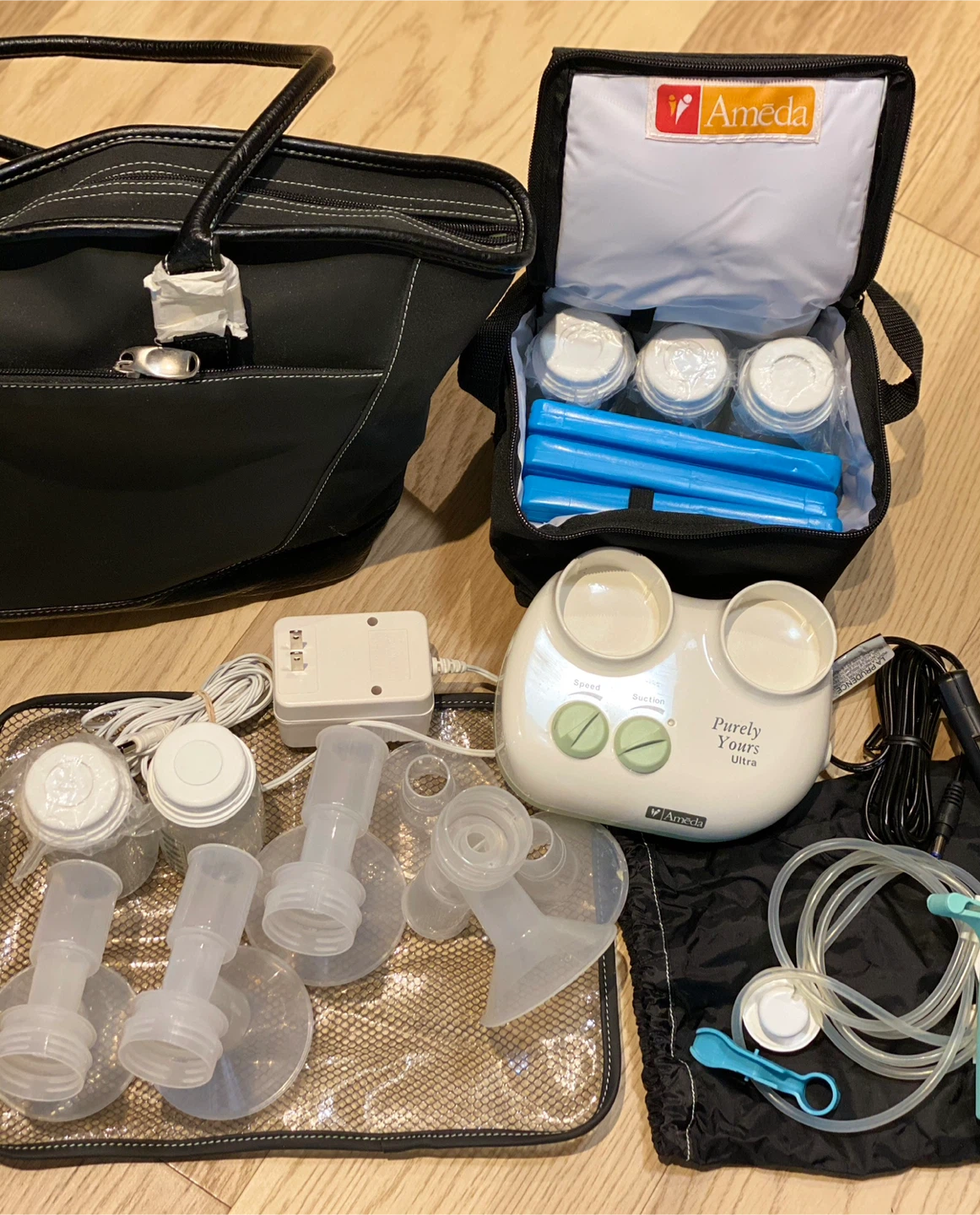 Ameda Purely Yours Ultra Breast Pump with Tote Bag - photo 4