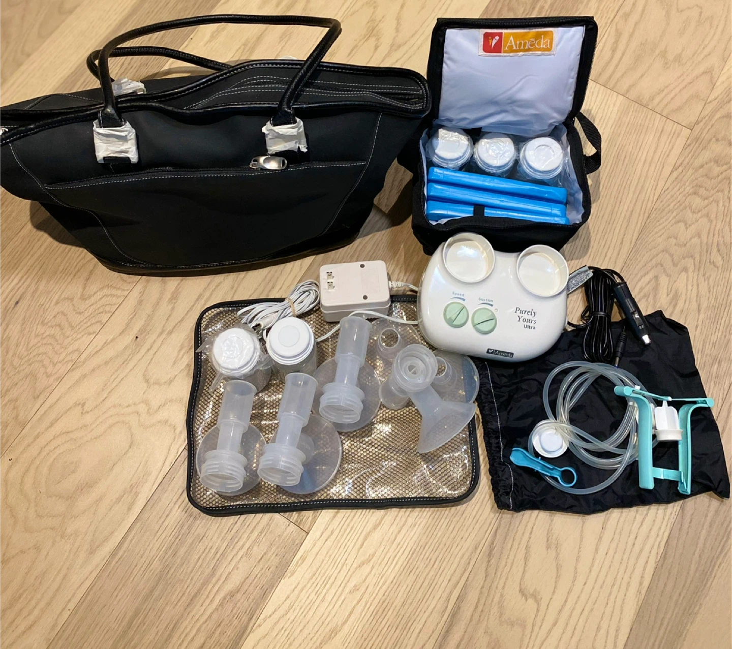 Ameda Purely Yours Ultra Breast Pump with Tote Bag - photo 2