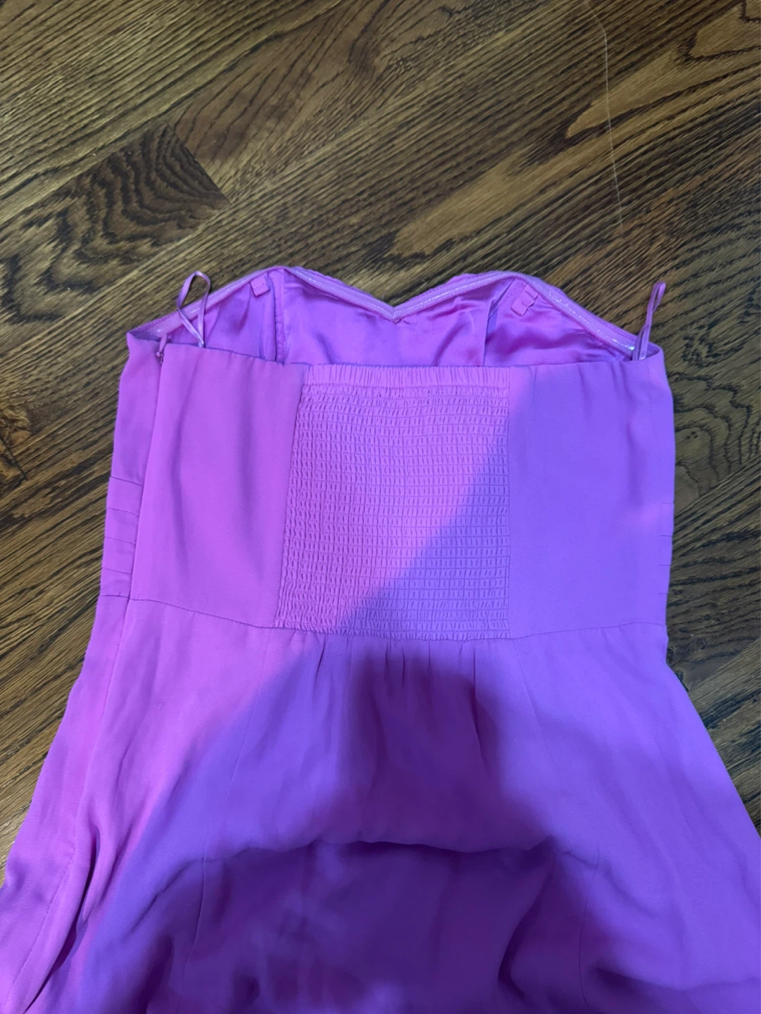 Express Strapless Smocked Dress Size 2 Pink - photo 2