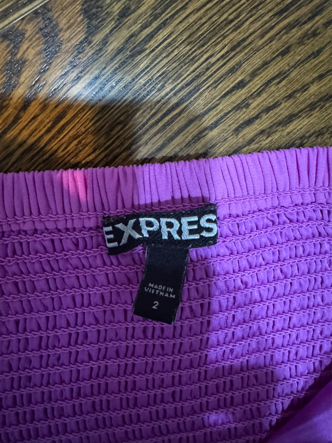 Express Strapless Smocked Dress Size 2 Pink - photo 3