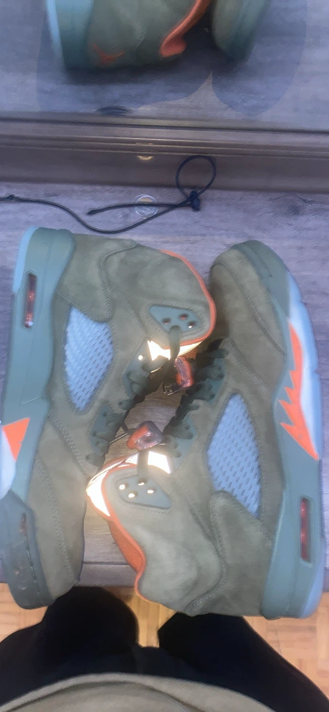 Air Jordan 5 Olive green - photo 2