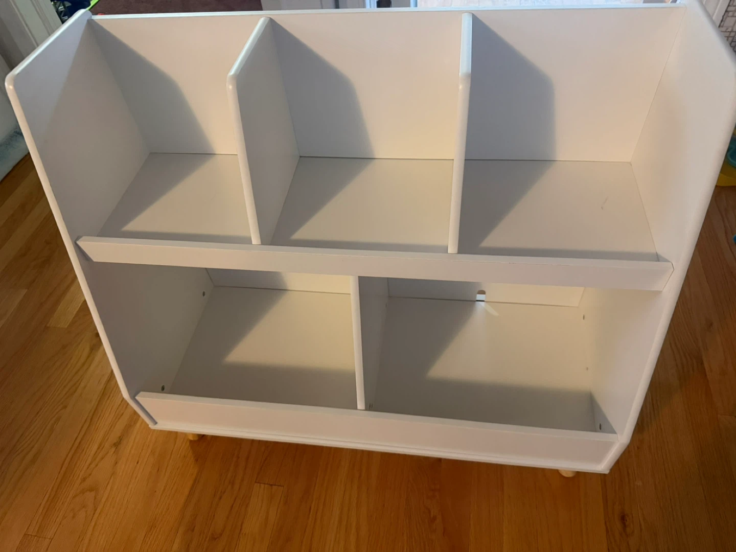 White 6-Cube Storage Shelf - photo 2