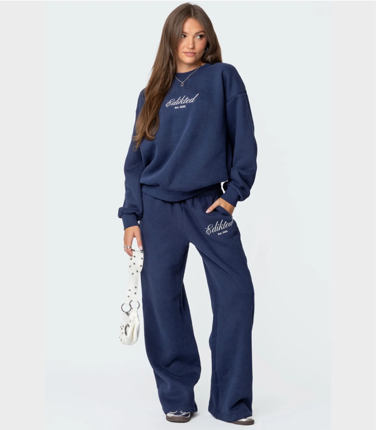 Edikted Navy Blue Sweatshirt - photo 2
