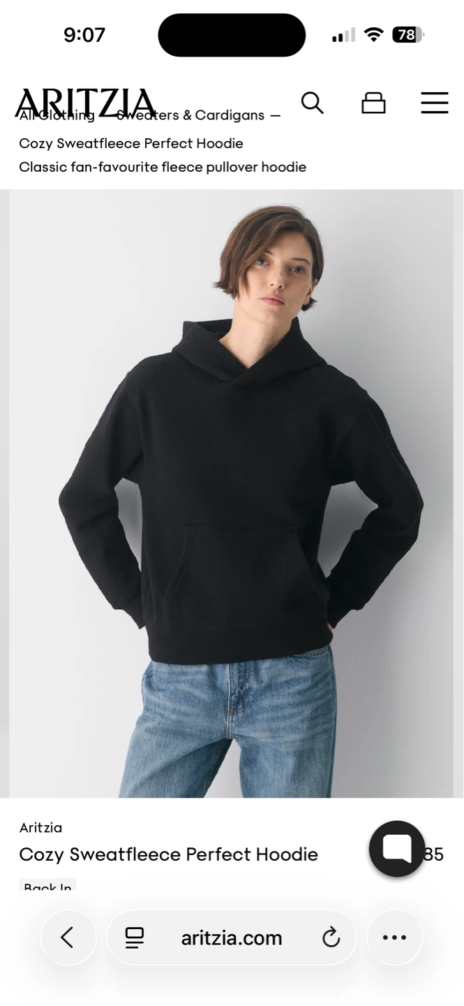 Aritzia Cozy Sweatfleece Perfect Hoodie - photo 2