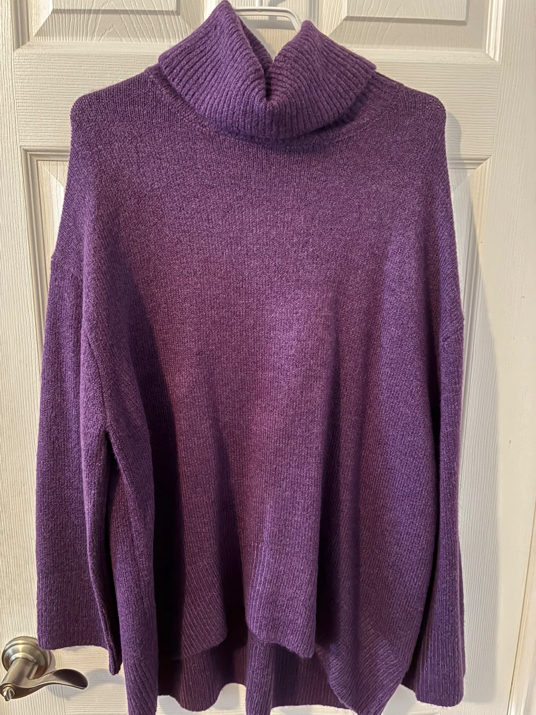 Deep Purple Cowl/Turtle Neck Sweater