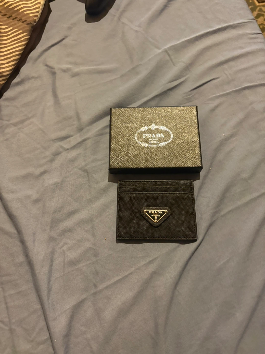 Black Prada card holder