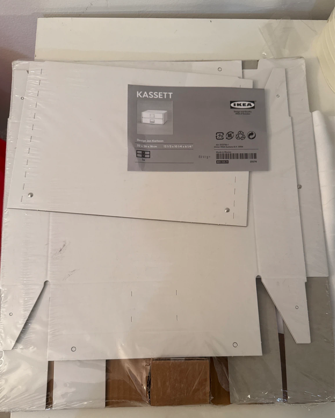 IKEA KASSETT storage box