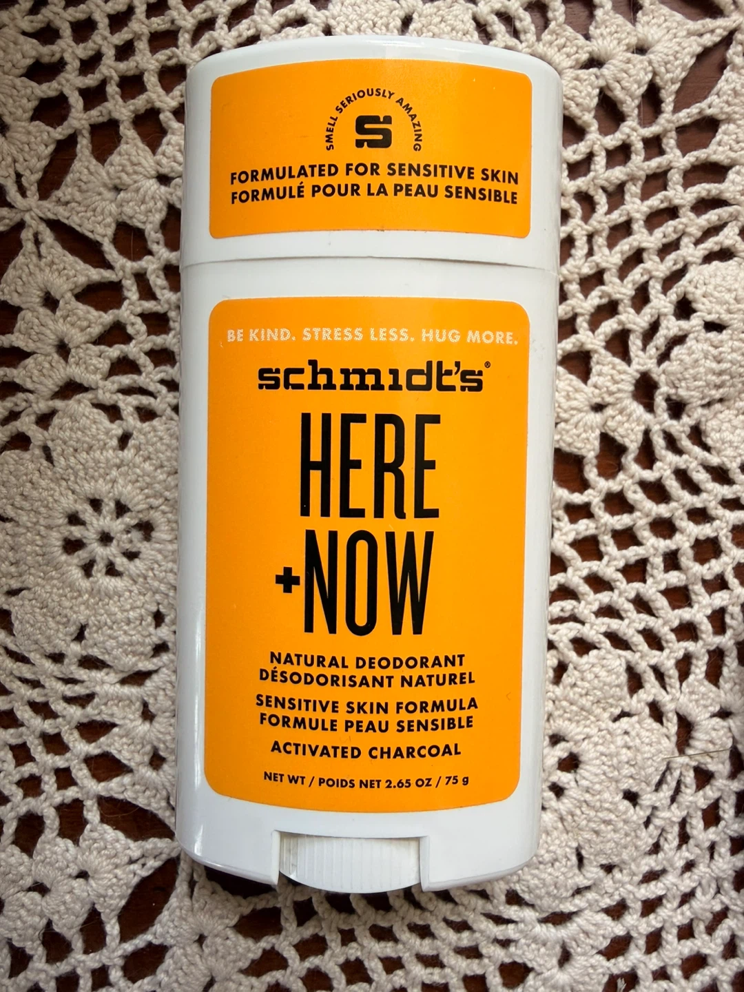 New Schmidt’s Here + Now Natural Charcoal Deodorant