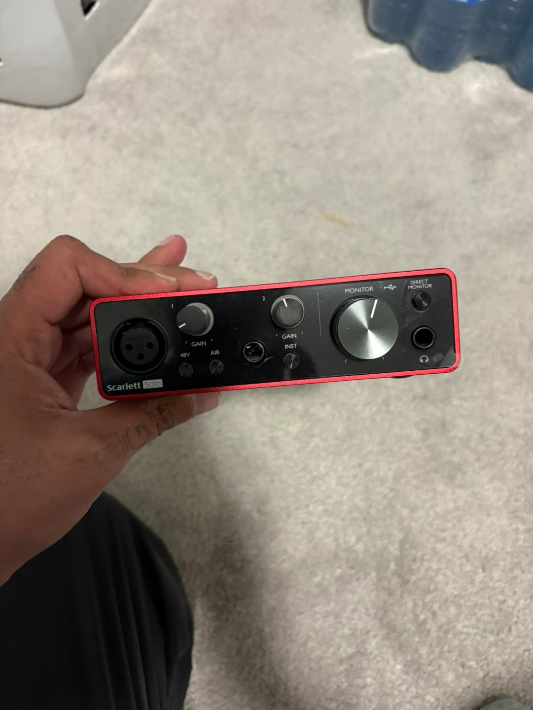 Focusrite Scarlett Solo USB Audio Interface - Used Twice