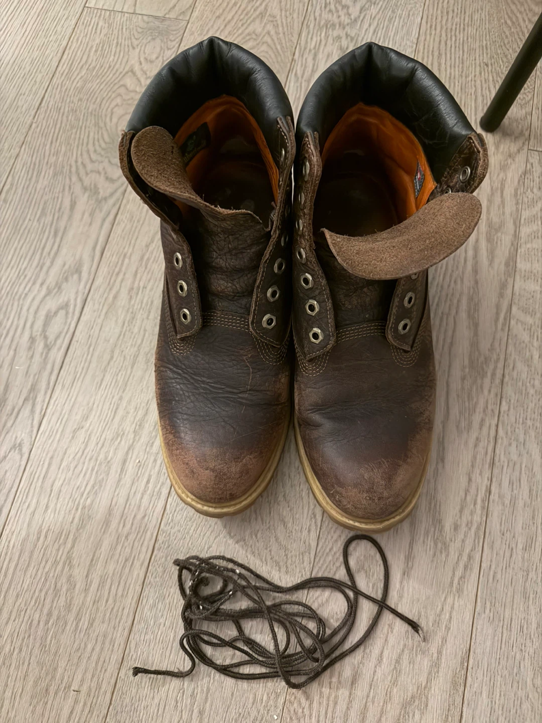 Timberland Brown Leather Lace-Up Boots