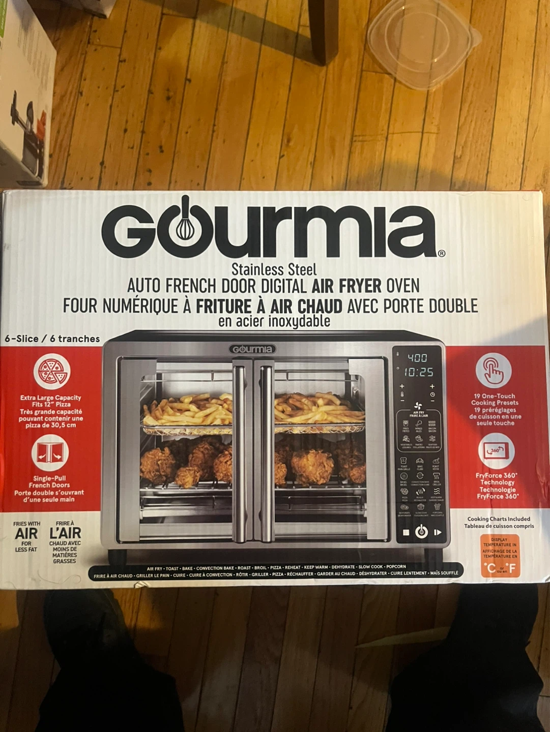 Brand New Gourmia Stainless Steel Digital Air Fryer Oven –Sealed