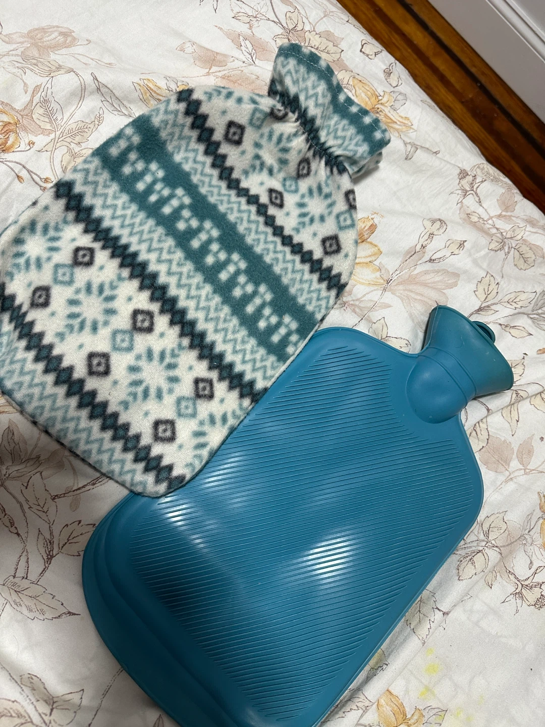 Hot Water Bottle with Cozy Fleece Cover