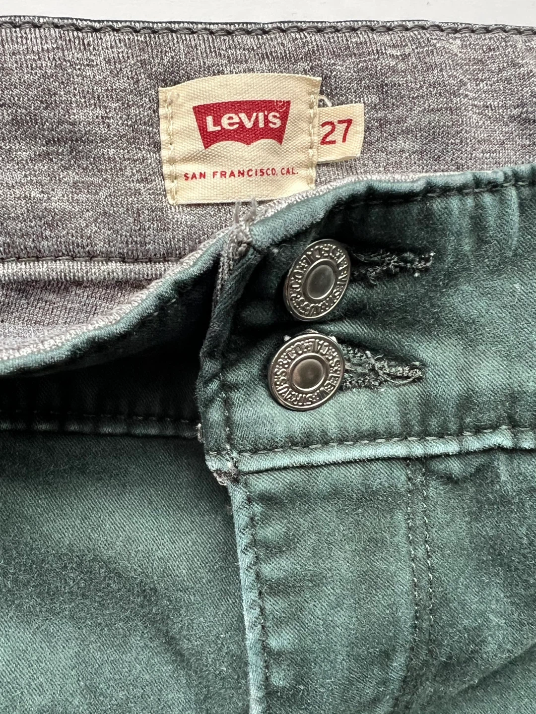 Levi's Women's Green Skinny Jeans Size 27 - photo 3