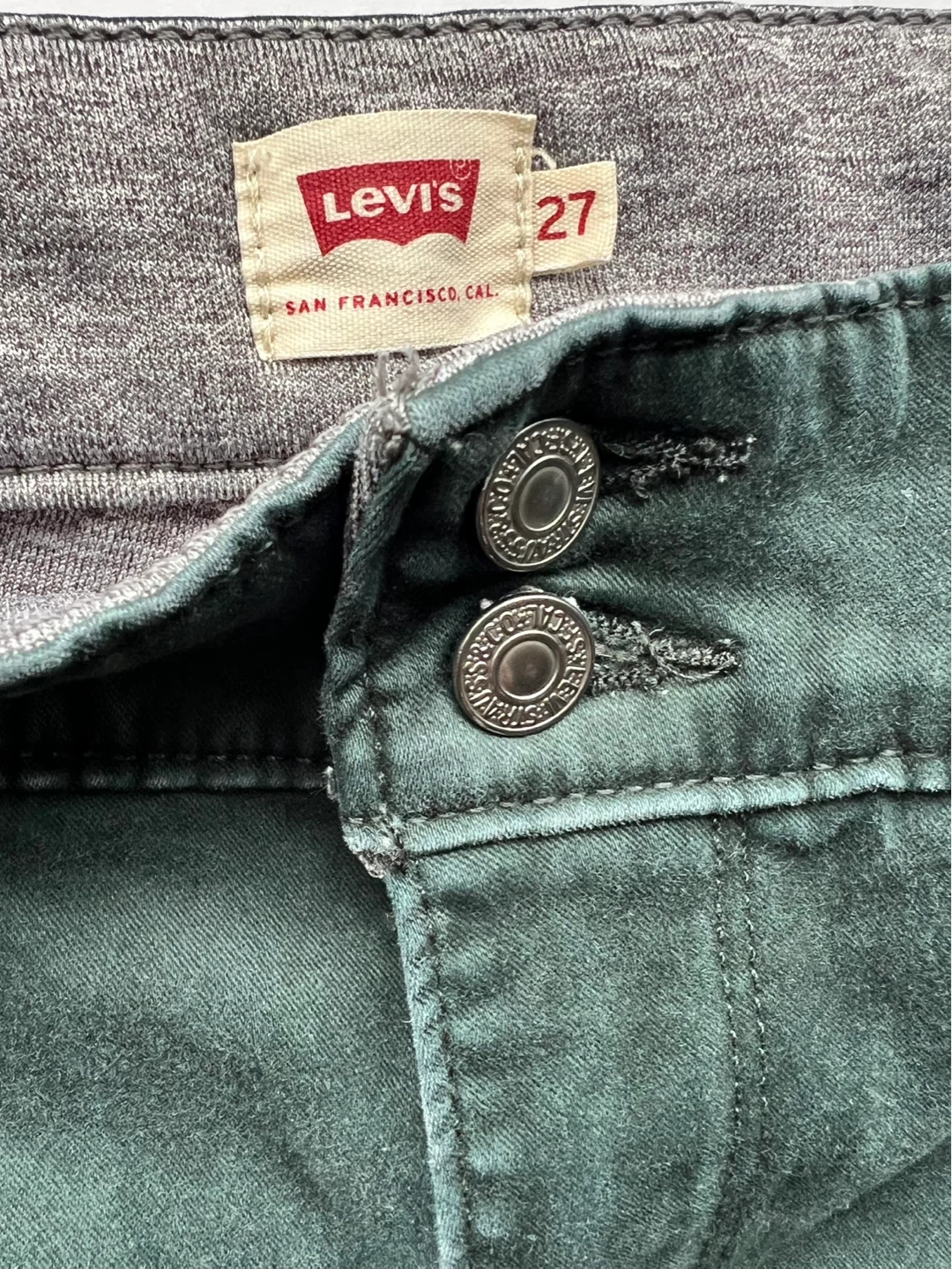 Levi's Women's Green Skinny Jeans Size 27 - photo 4