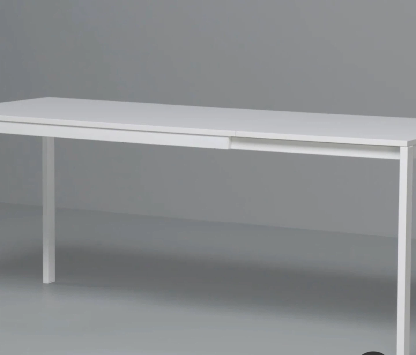White Extendable Dining Table - photo 4