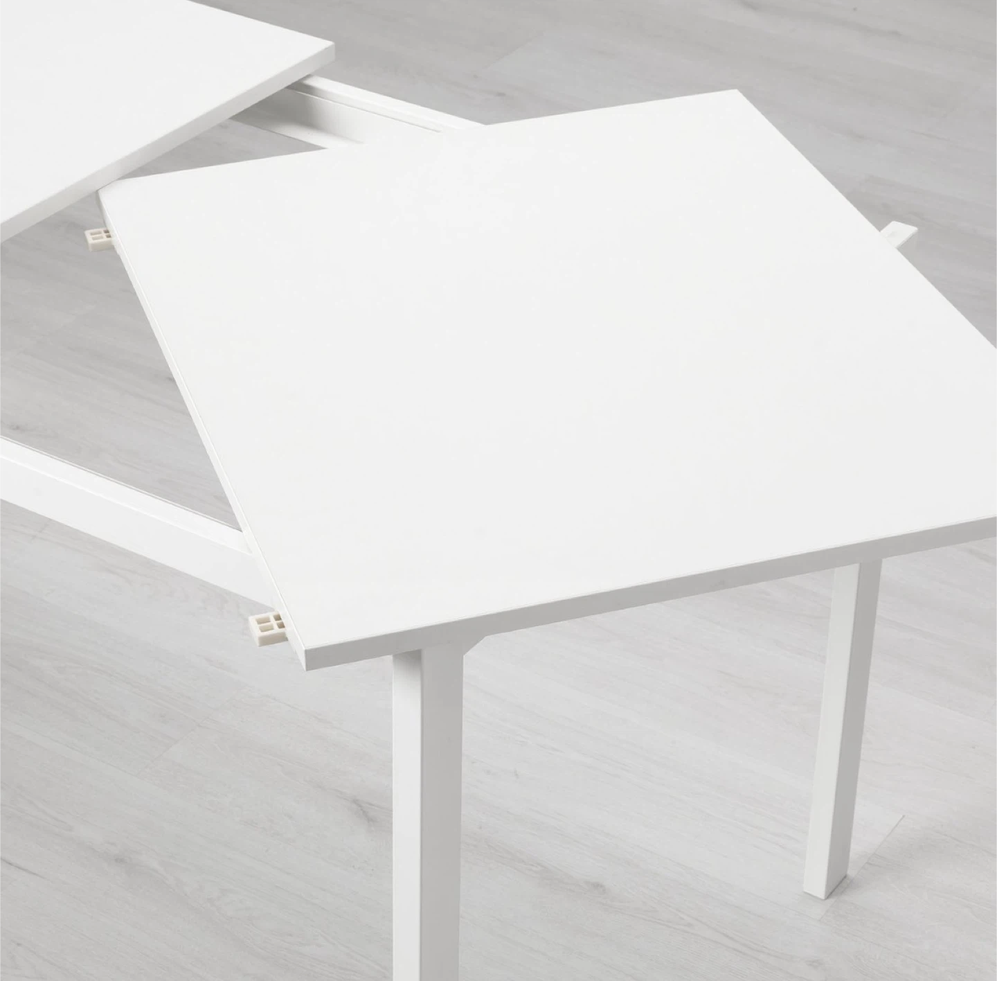 White Extendable Dining Table - photo 5