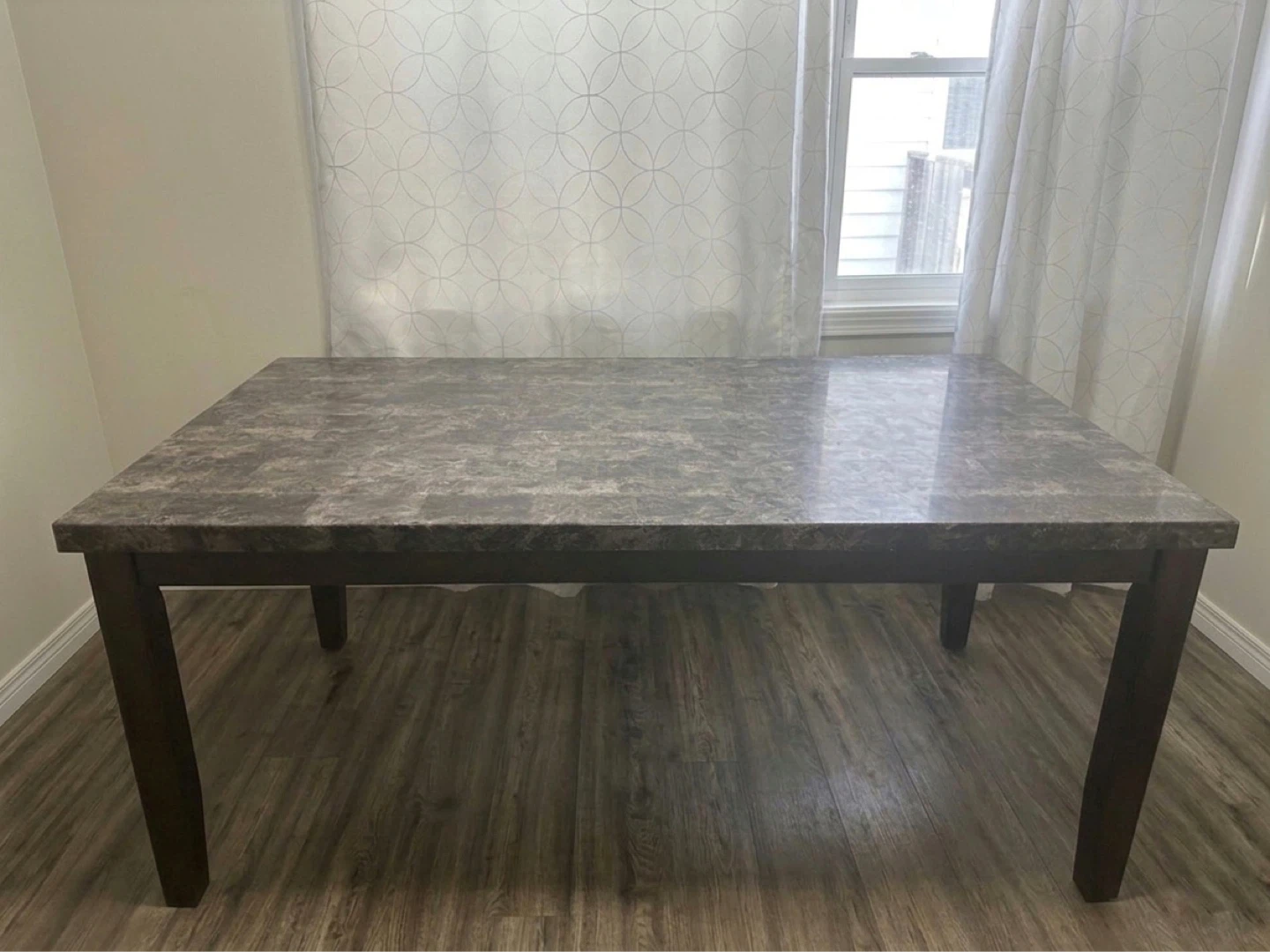 Marble-look dining table - photo 2