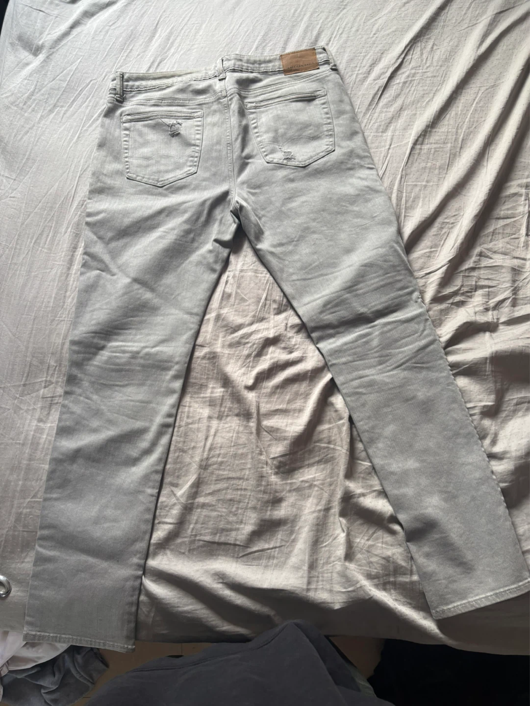 American Eagle Grey Distressed Jeans - 36x32 - photo 2