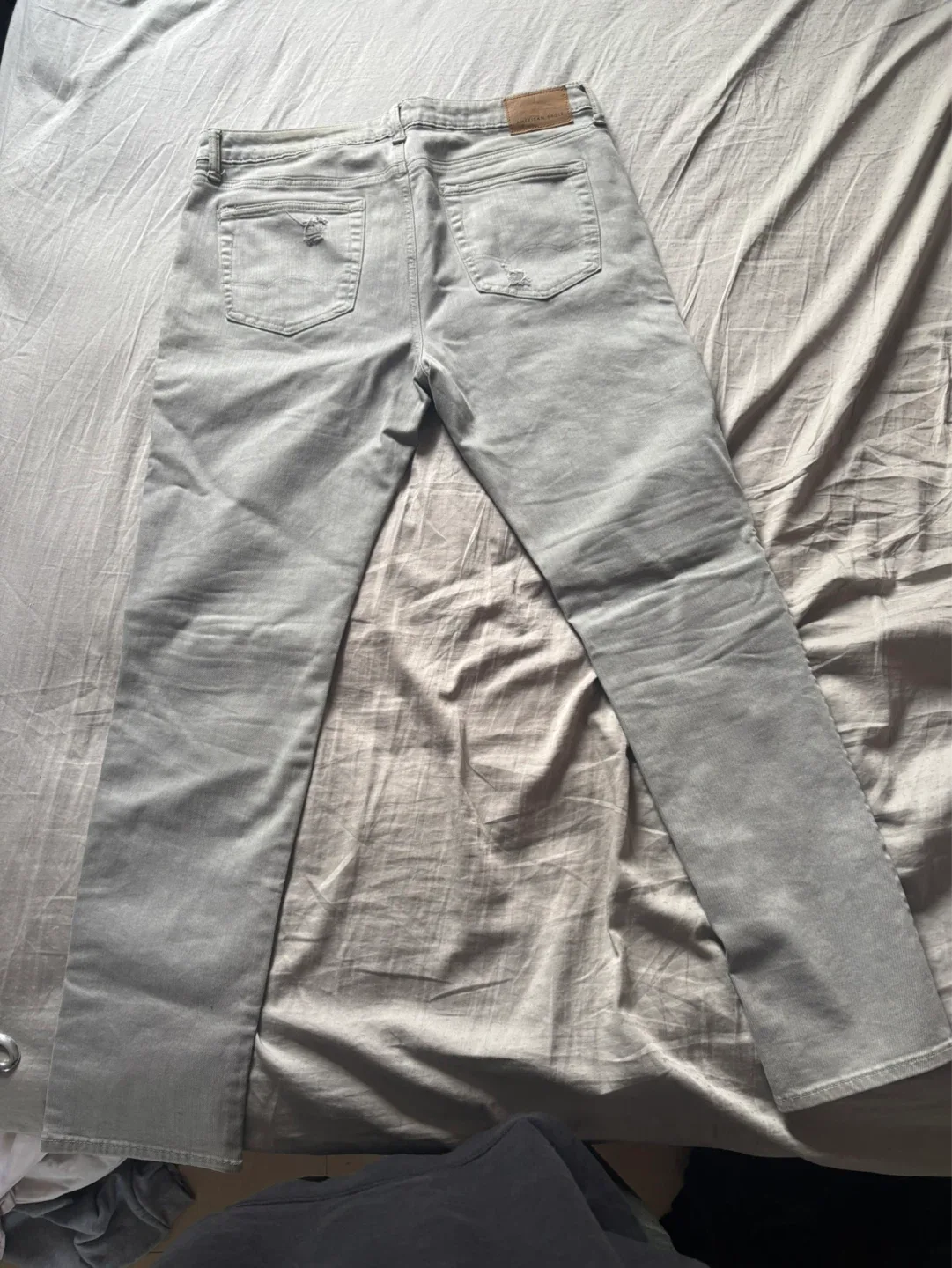 American Eagle Grey Distressed Jeans - 36x32 - photo 2