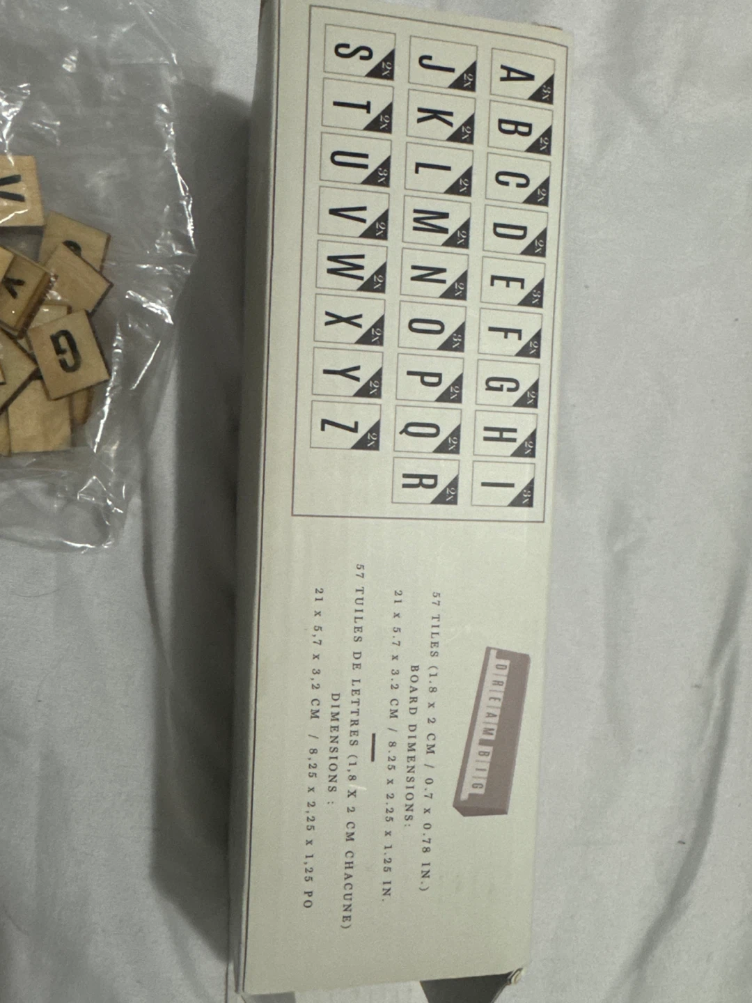 Dream Big Desktop Letter Board with Wooden Tiles - photo 3
