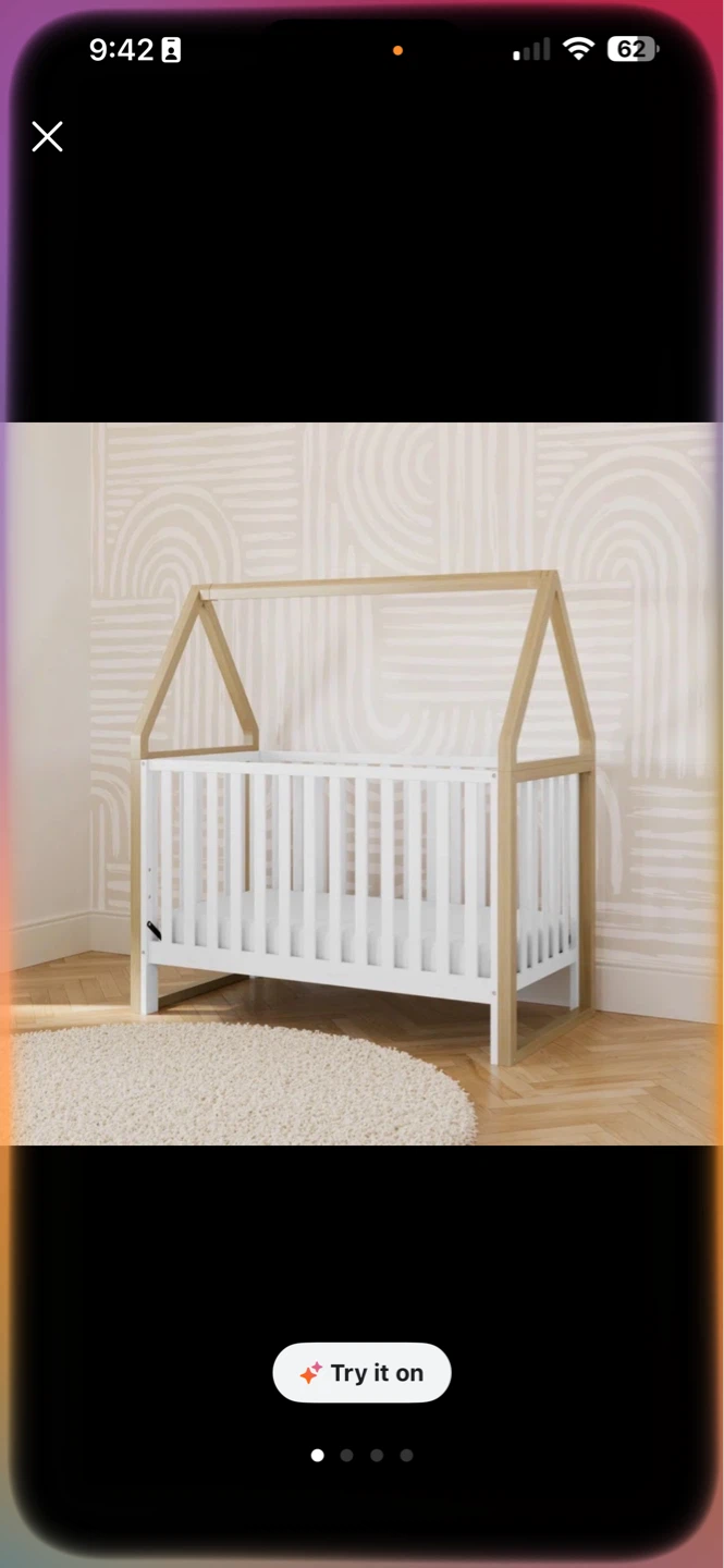Wooden House Crib