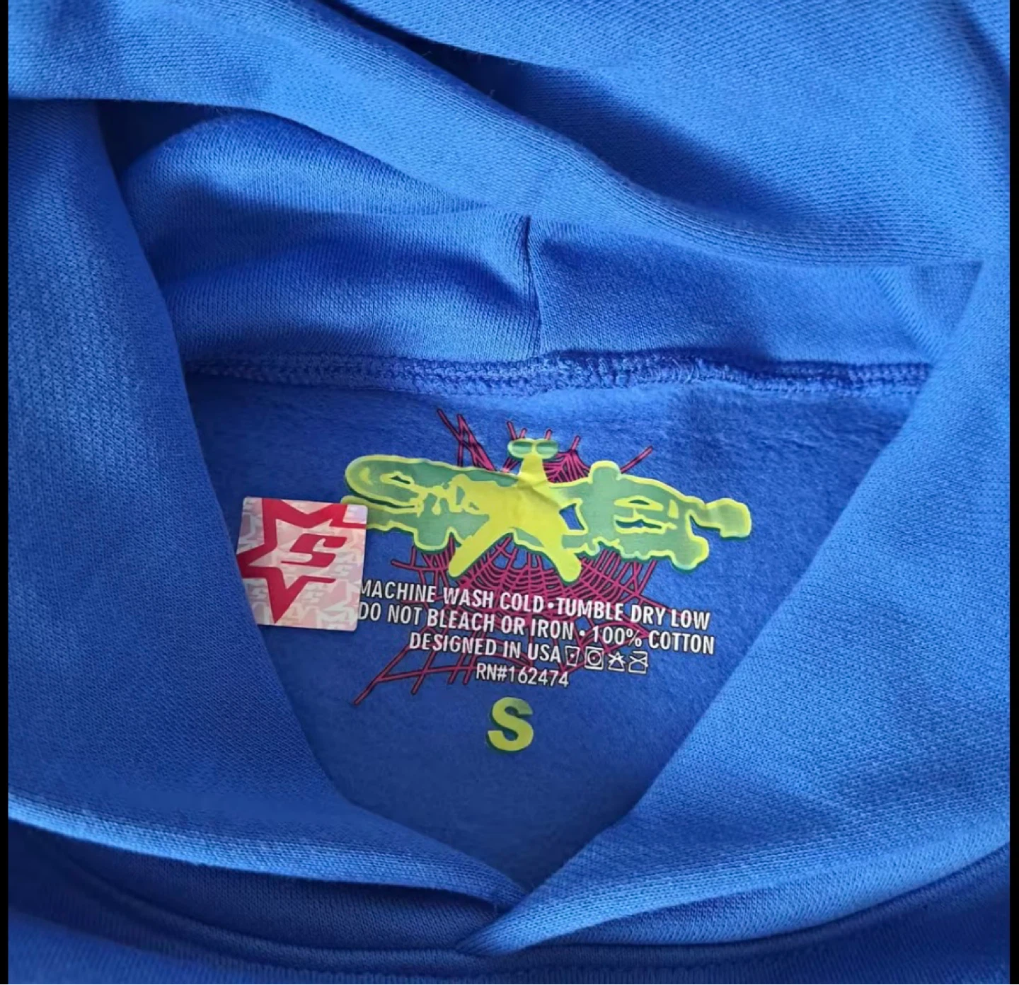 Spider "Bere the All" Hoodie - Blue - Size S - photo 3