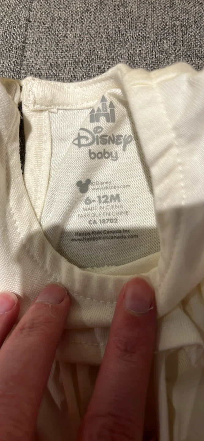 Disney Baby Red Velour Dress with Mickey Mouse Print 6-12 Months - photo 3